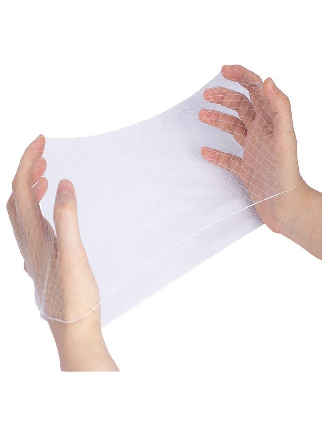 Askuang 10PCS Mesh Hairnets for Sleeping, Ballet, Food Service, and Wigs - 20" Invisible Elastic Edge, 50cm White - Image 1